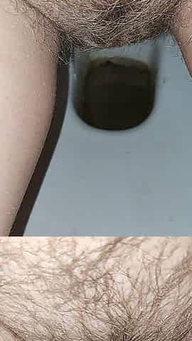 Big Load of Pee From Hairy Pussy