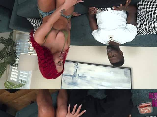 Sexy Redbone Finds Her Some Big Hood BBC