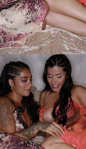 Busty Latina and Indian Swap Husbands and Make a Foursome- Yasmina Khan- Sara Retali