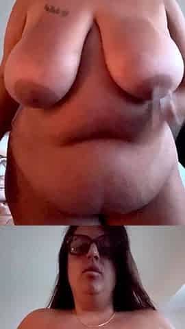 Busty brunette with big boobs rides cock