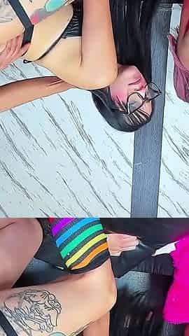 Anal Standing: Standing Against the Wall, Holding on to Her Strength