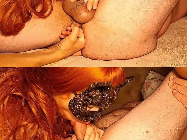 Prostate massage plus oral-sex, stud in ecstasy