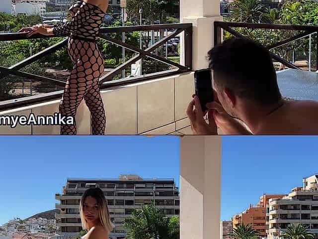 Annika PREGGO - every single day routine with outdoor and indoor screw and spunk fountain in throat