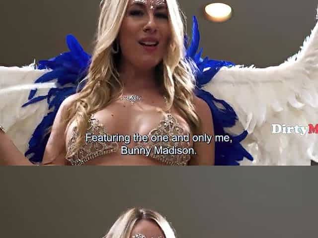 Fit Blonde Babe Fucked In Angelic Costume With Wings