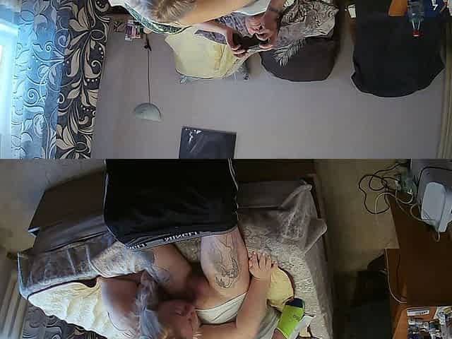 The Game in the Console Ended with a Blowjob From the Mother-in-law with Swallowing Sperm