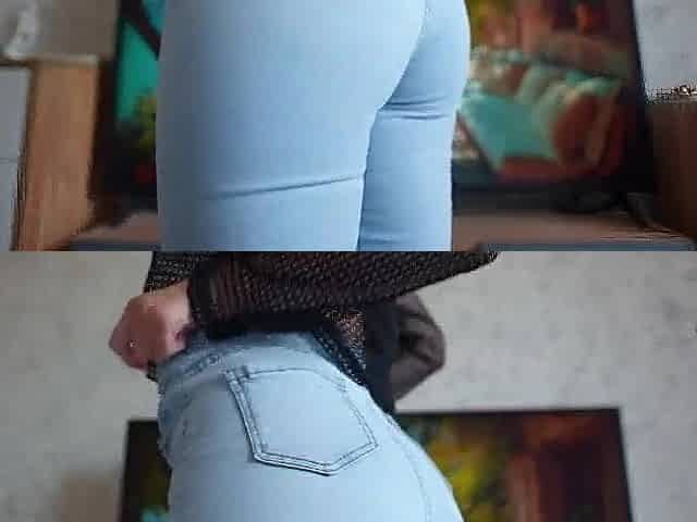 Jeans Facesitting POV! Flawless Booty Teasing JOI
