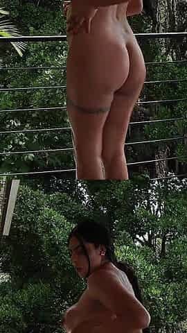 Beautiful Pregnant Latina Gets Mastruba and Rubs Herself with a Lot of Oil All Over the House
