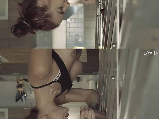 Stairwell Glory Hole BJ Facial Swallow