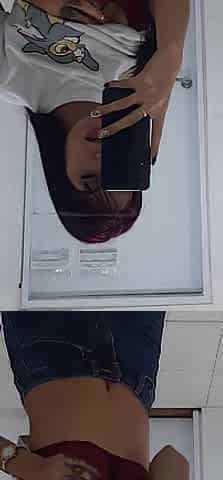 slender angel does pack in public washroom