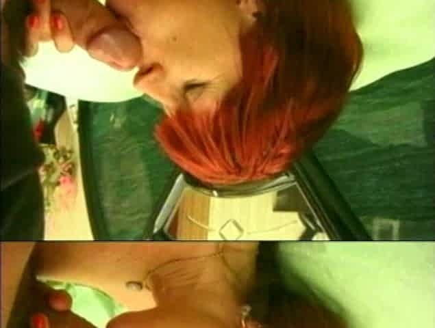This Redhead Sucks Cock Greedily
