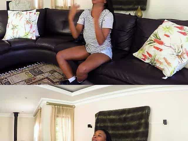 This BIG TITS EBONY MODEL went wild