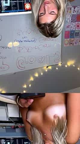 Blonde Teen Solo Masturbating On Webcam