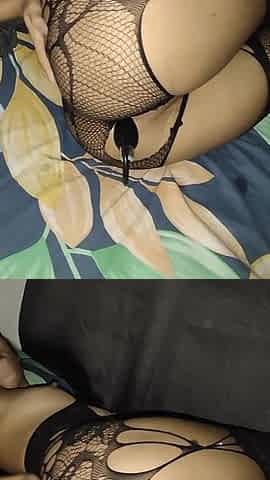First Anal Attempt for Slutty Filipina in Fishnet Stockings