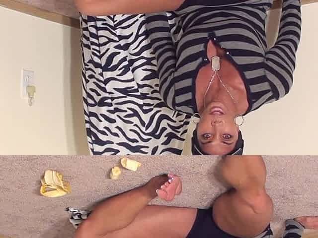 Female Bodybuilder Goes Bananas @ clips4sale/studio/42900