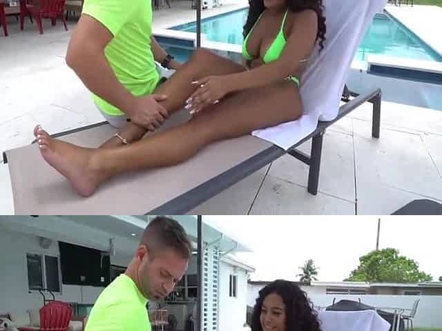 Funsized Megan And Nicky Rebel In Pervy Stepdad Fucks His Stepdaughters Tight Little Asshole By The Pool