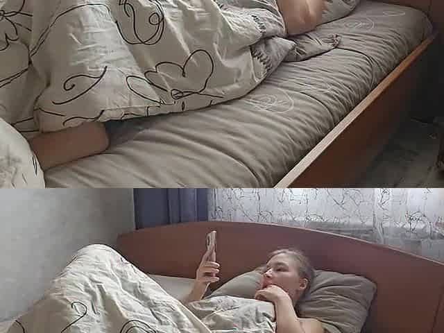 Real homemade masturbation. Woke up and watched porn.
