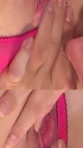 Piss Drenched Blonde Slut Squirting in Bathroom