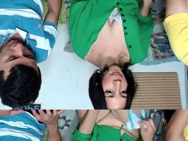 Double Trouble Amateur Fucks Two Guys on Webcam