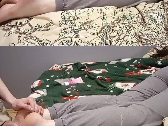Polskie Porno Cum on youthful Bella's feet