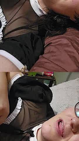 Amy is a Hot Maid for U and plays with her love button