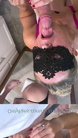 Blonde amateur milf does anal on pov camera 21