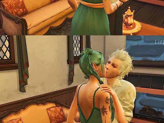 Astarion and Tav can't get sufficiently of eachother - sims 4 - CG animation - Baldure's gate III