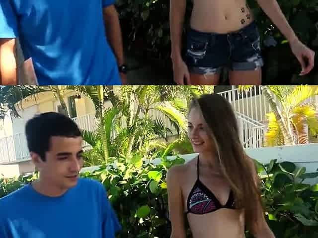 teen Kyler Quinn tastes and takes firm dong