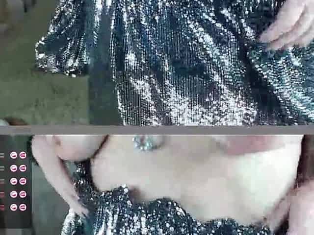 A Completely Naked Cool MILF Tries on Different Wigs at the Request of a Client of a Private Show.