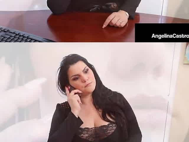 Plump Pussy Angelina Castro Stuffs her Curvy Cunt in Office