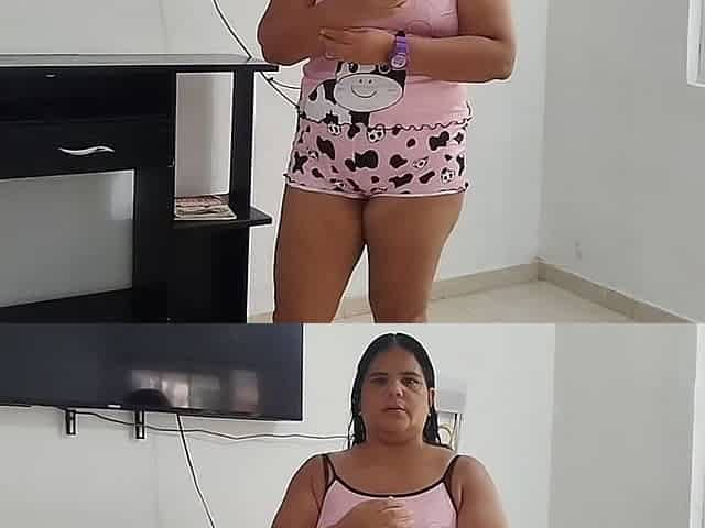 This Maid Came in Shorts, Teasing. There Was No Way, and I Ended up Masturbating Until I Came on Her Big Ass.