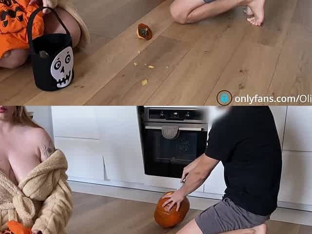 I Had No Idea His Dick Was in the Pumpkin! Stepsister Prank Part 1