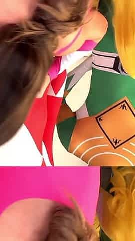 Cosplay Big Tits Power Rangers Orgy