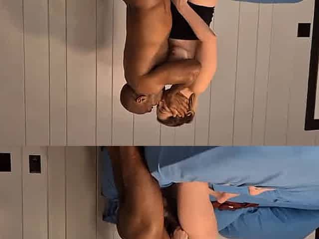 Free Cuckolding wife barebacks BBC fan and gets creampied