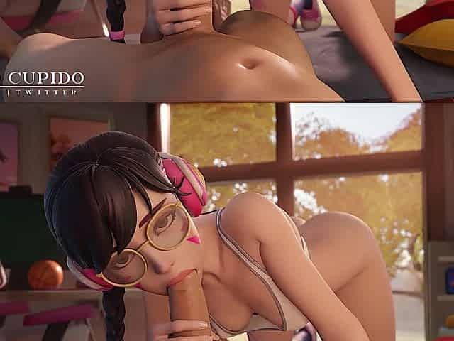 Hot and Pleasing Dva academy Stayed Late After Class to Taut Vagina Drilled [Grand Cupido](Overwatch)