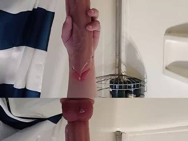 Riding my sex toy in the shower