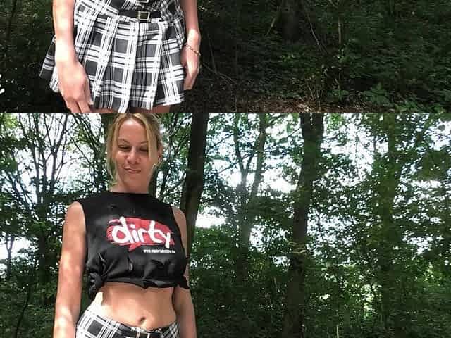 Hot Blonde Bitch Fucked Outdoors in a Car!!!