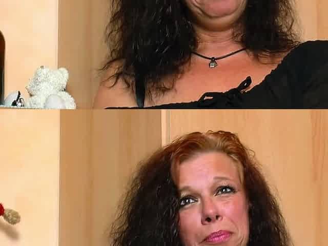 German big natural boobs housewife shows her pussy