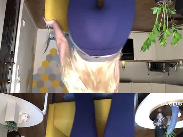 Toying Her Tight Pussy From Behind