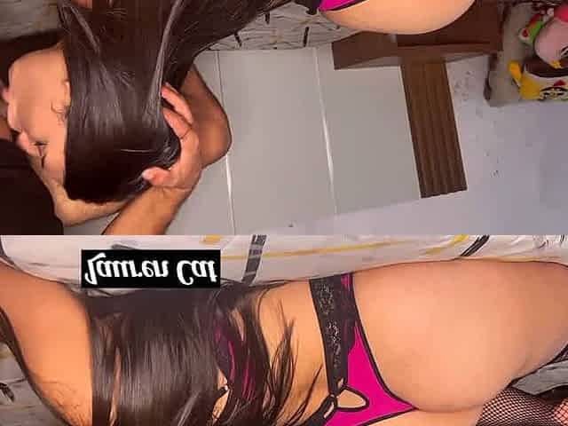 Latina stunner gave himdeep-throat, cum-in-mouth facial-cumshot - porno whore!