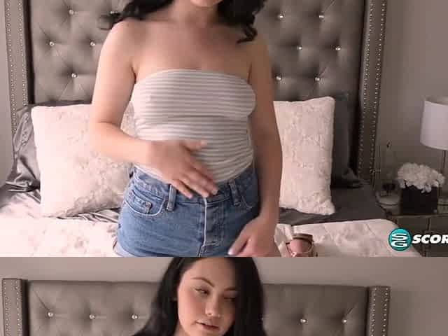Lenna Shoves A Flesh-colored Dildo In Her Cunt And A Pink Buttplug In Her Tight Ass