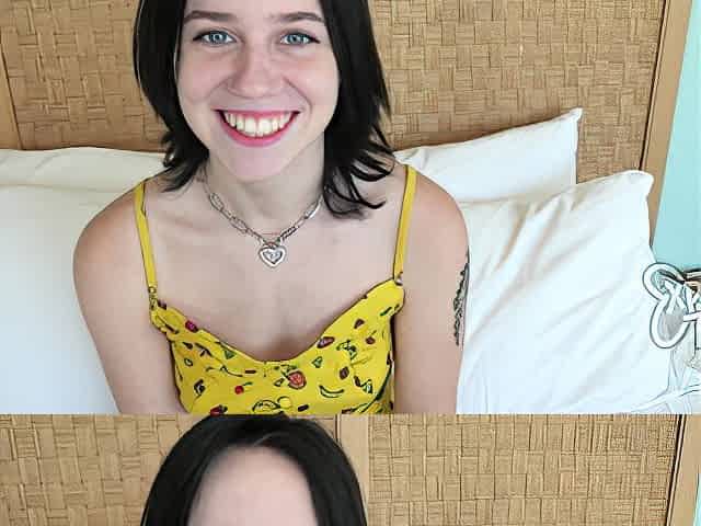 Brand New Pale 18 Yr Old With Freckles Makes Her Porn Debut