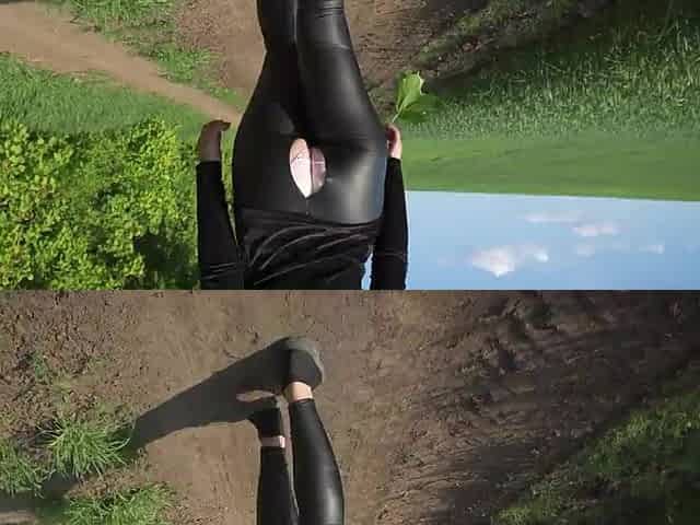 mother I'd like to fuck Getting A Walk In Leather Yoga Panties Untill They Split Open