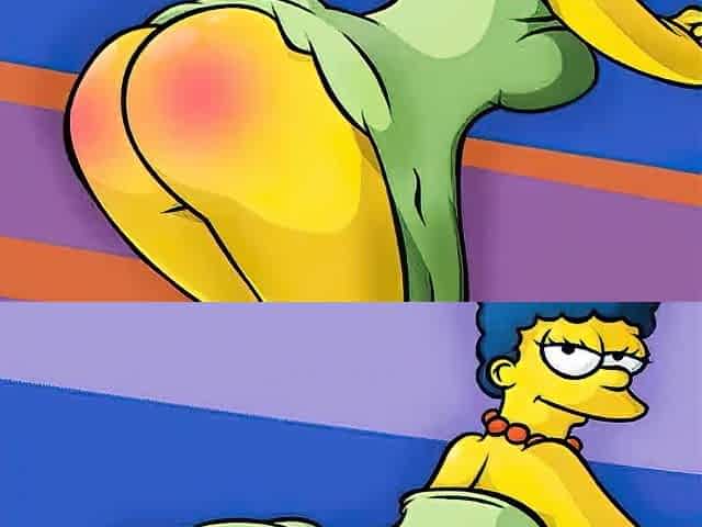 Mature Marge Simpson cheating hentai