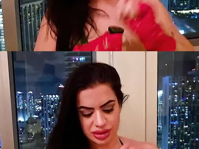 Large Butt PAWG Lissa Aires Bangs her Snatch until that babe Have a Creamy Explosive Climax