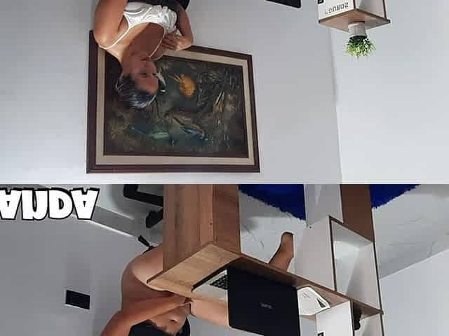 Secretary Masturbates in the Office