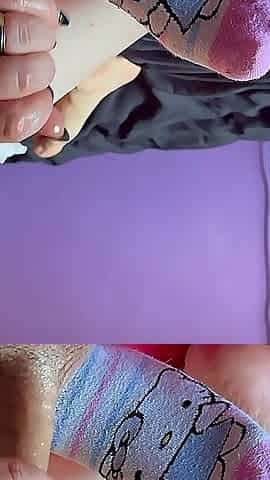 Sexy Teen Socks Footfetish Handjob Cumshot