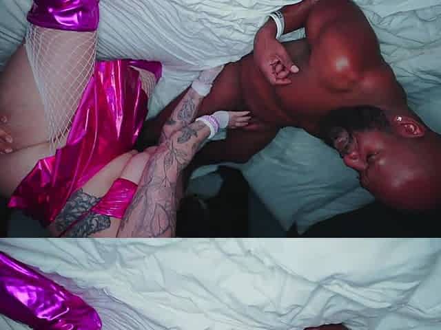 Cucking Hubby with a BBC Airtight Creampie Gang Bang