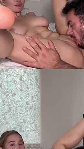 Amalia Davis: Blonde Bombshell's Hot Homemade Cum on Tits