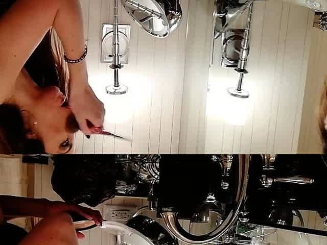 Teen babes suck and jerk off men