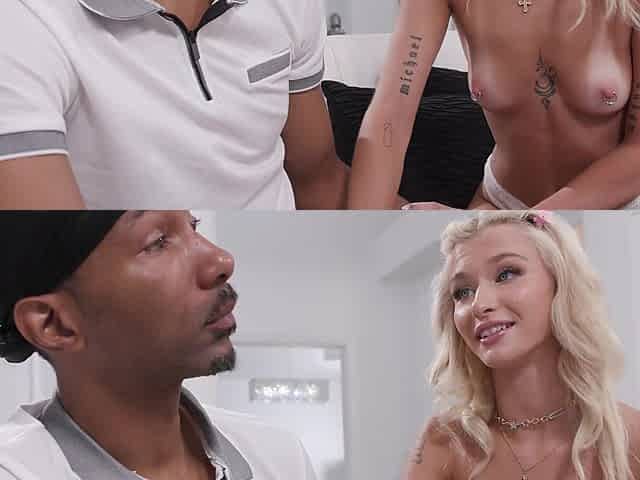 Scotty P and Emma Rosie in a rough session with a big cock